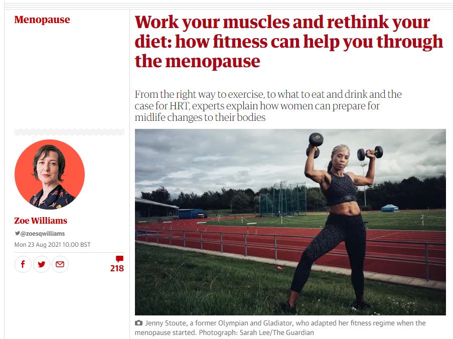 Work your muscles and rethink your diet: how fitness can help you through  the menopause, Menopause